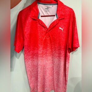 Puma Men's Red Polo Shirt